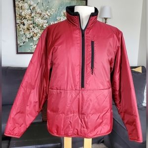 Red Pull over Zip up Jacket. Size Small